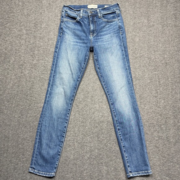 Nili Lotan Jeans Womens 26x28 Blue Jonas Skinny Leg Classic Wash Made USA‎ 12519 - Picture 1 of 12